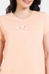 Zivame Bloom Hive Knit Cotton Sleep Top - Prairie Sunset — thumbnail 5